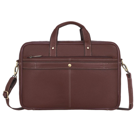 ROXTON Leather Laptop Messenger Bag for Men - WILDHORN