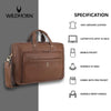 ROXTON Leather Laptop Messenger Bag for Men - WILDHORN