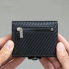 SEOL RFID Protected Unisex Carbon Fiber Leather Card Holder - WILDHORN
