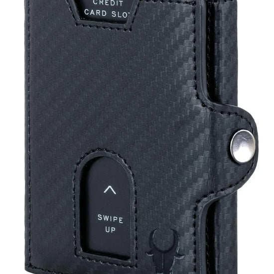 SEOL RFID Protected Unisex Carbon Fiber Leather Card Holder - WILDHORN