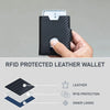 SEOL RFID Protected Unisex Carbon Fiber Leather Card Holder - WILDHORN