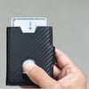 SEOL RFID Protected Unisex Carbon Fiber Leather Card Holder - WILDHORN