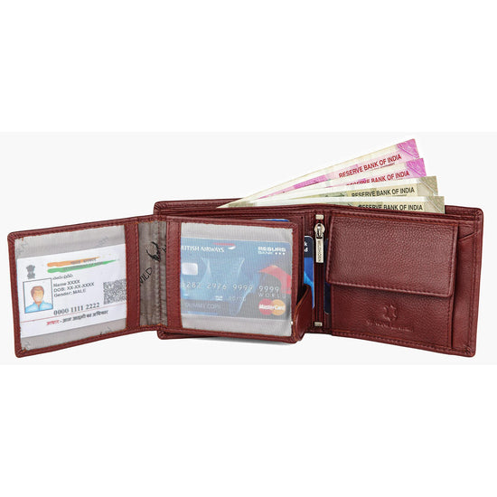 SHELBY RFID Protected Leather Wallet for Men - WILDHORN