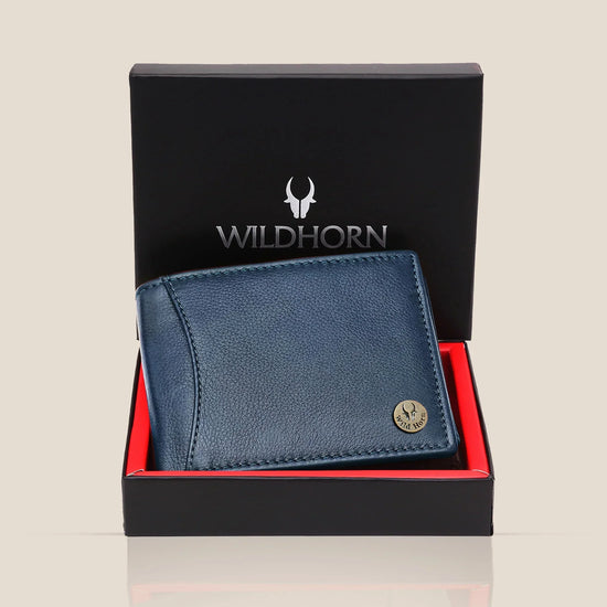 SHELBY RFID Protected Leather Wallet for Men - WILDHORN