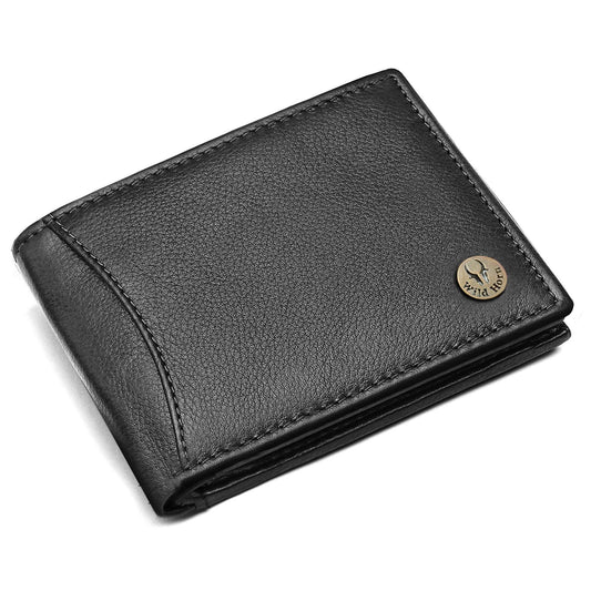 SHELBY RFID Protected Leather Wallet for Men - WILDHORN