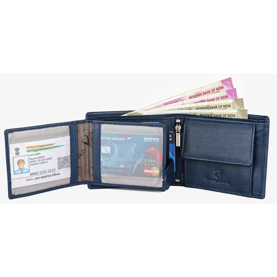 SHELBY RFID Protected Leather Wallet for Men - WILDHORN