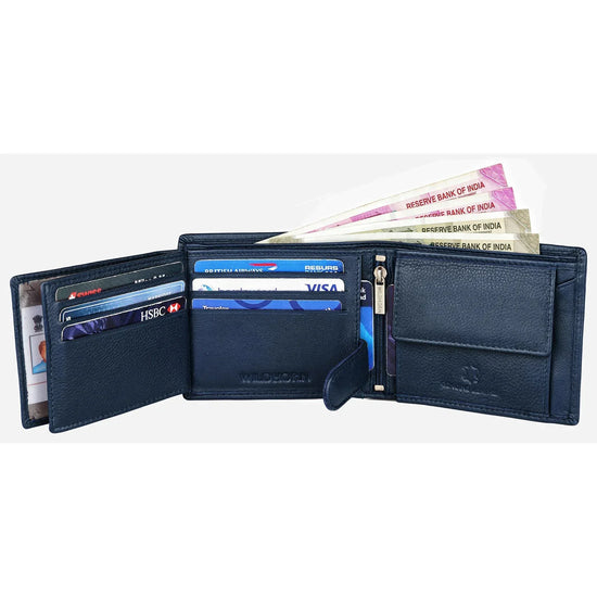 SHELBY RFID Protected Leather Wallet for Men - WILDHORN