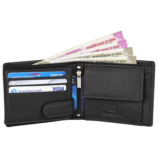 SHELBY RFID Protected Leather Wallet for Men - WILDHORN