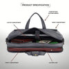 SPENCER Leather Laptop Messenger Bag for Men - WILDHORN
