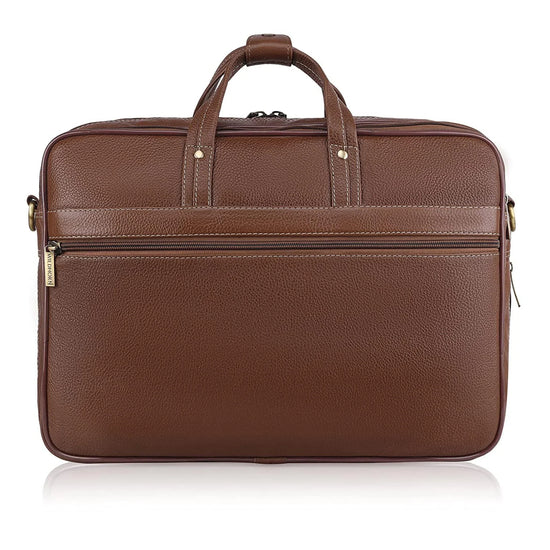 SPENCER Leather Laptop Messenger Bag for Men - WILDHORN