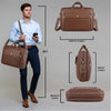 SPENCER Leather Laptop Messenger Bag for Men - WILDHORN