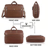 SPENCER Leather Laptop Messenger Bag for Men - WILDHORN