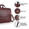 SPENCER Leather Laptop Messenger Bag for Men - WILDHORN