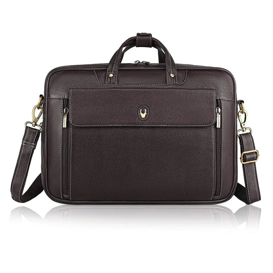 SPENCER Leather Laptop Messenger Bag for Men - WILDHORN