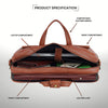 SPENCER Leather Laptop Messenger Bag for Men - WILDHORN