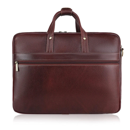 SPENCER Leather Laptop Messenger Bag for Men - WILDHORN