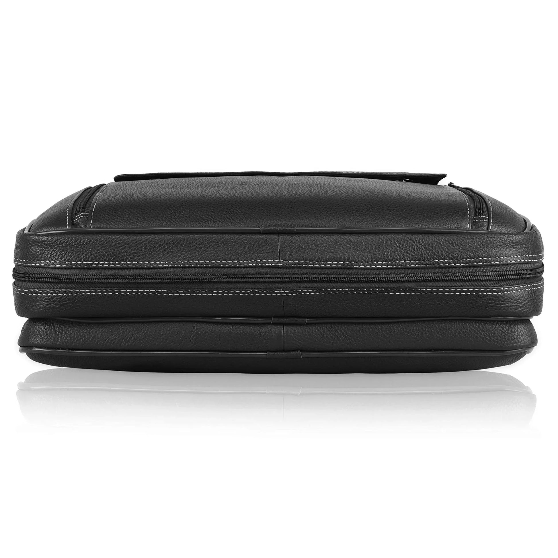 SPENCER Leather Laptop Messenger Bag for Men - WILDHORN