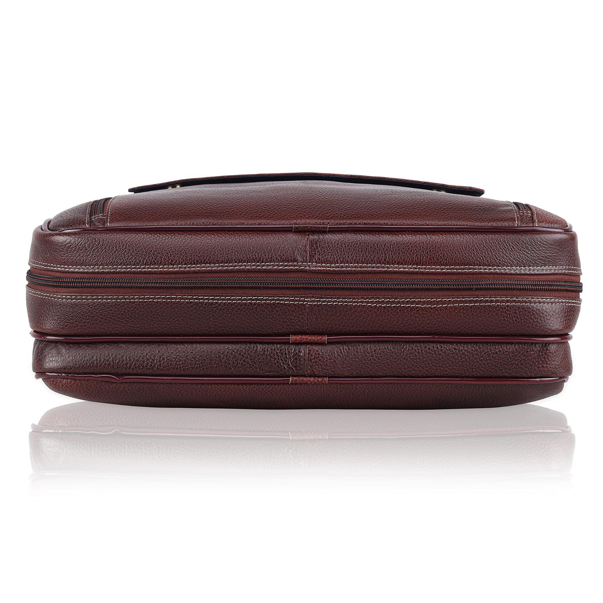 SPENCER Leather Laptop Messenger Bag for Men - WILDHORN