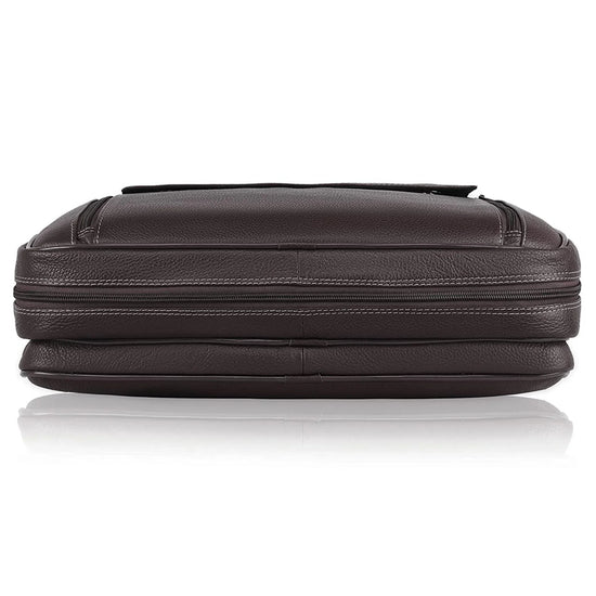 SPENCER Leather Laptop Messenger Bag for Men - WILDHORN