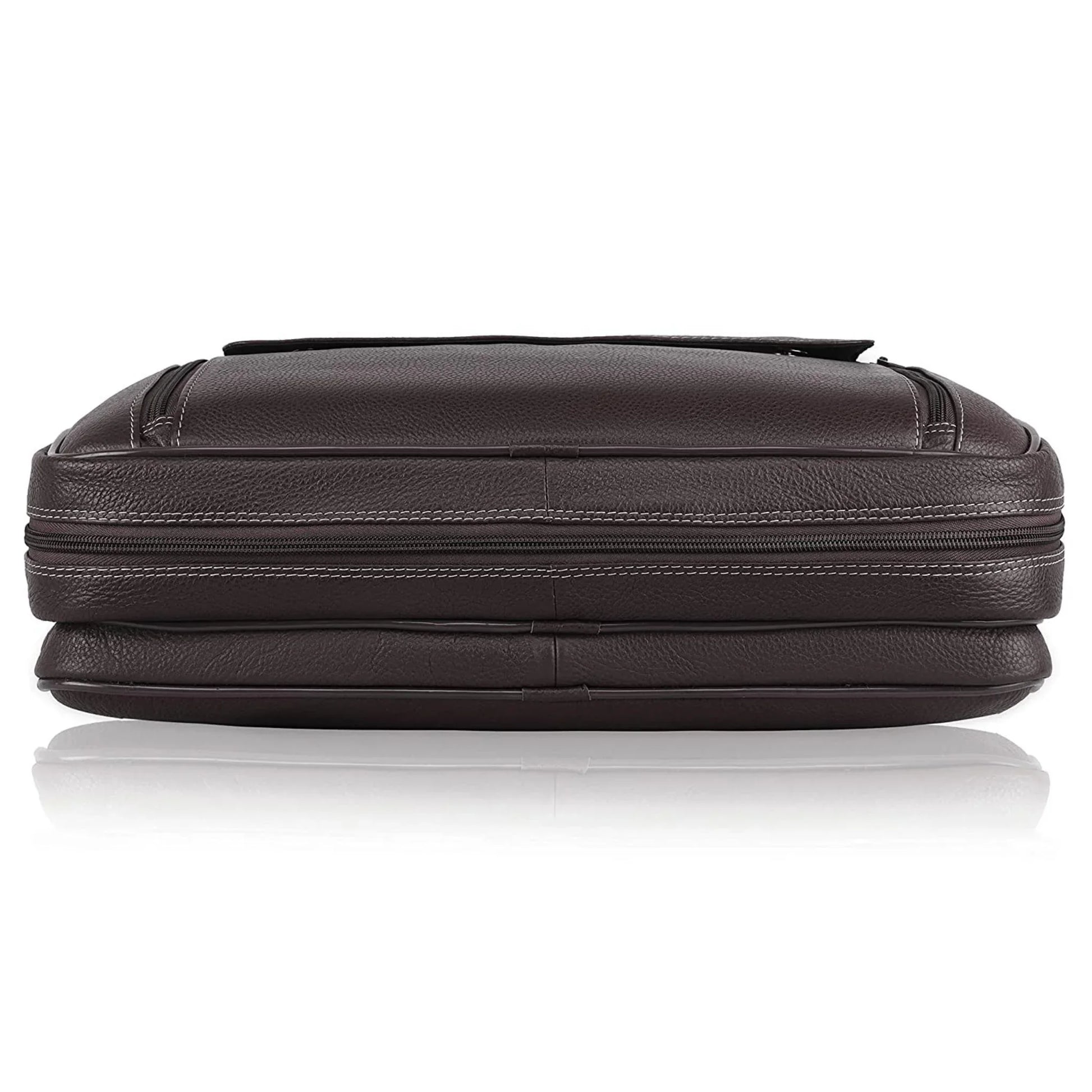 SPENCER Leather Laptop Messenger Bag for Men - WILDHORN