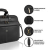 STANFORD Leather Laptop Messenger Bag for Men - WILDHORN