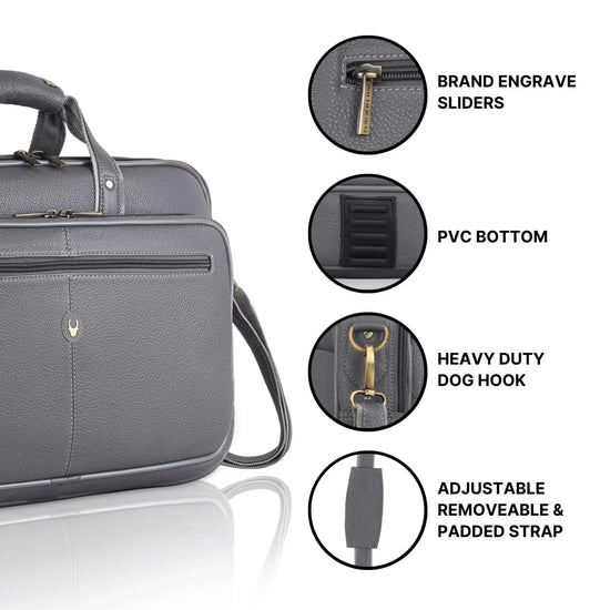 STANFORD Leather Laptop Messenger Bag for Men - WILDHORN