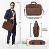 STANFORD Leather Laptop Messenger Bag for Men - WILDHORN