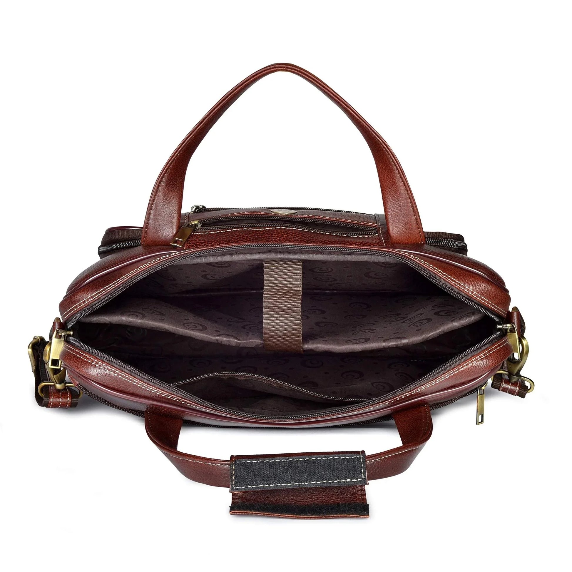 UTAH Leather Laptop Messenger Bag for Men - WILDHORN