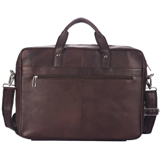 VALDEZ Leather Laptop Messenger Bag for Men - WILDHORN