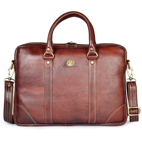 VERTIGO Leather Laptop Messenger Bag for Men - WILDHORN