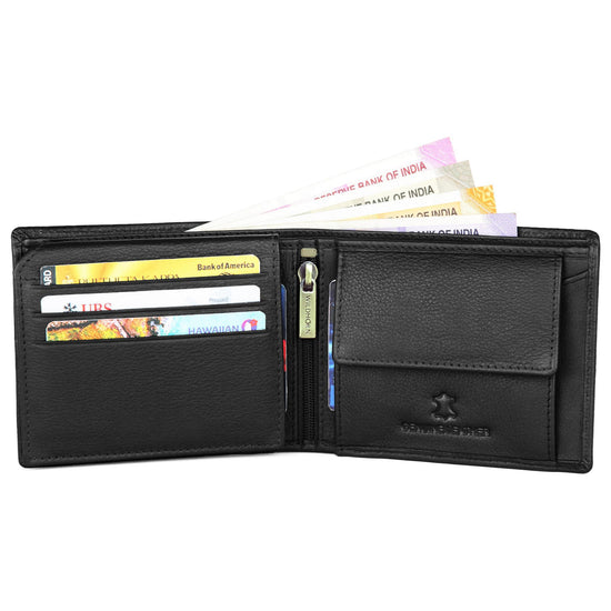 WALTER RFID Protected Leather Wallet for Men - WILDHORN