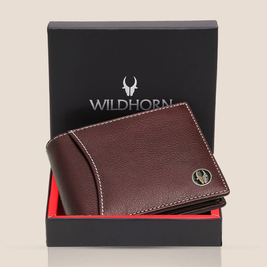 WALTER RFID Protected Leather Wallet for Men - WILDHORN