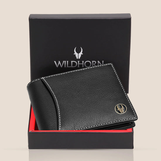 WALTER RFID Protected Leather Wallet for Men - WILDHORN