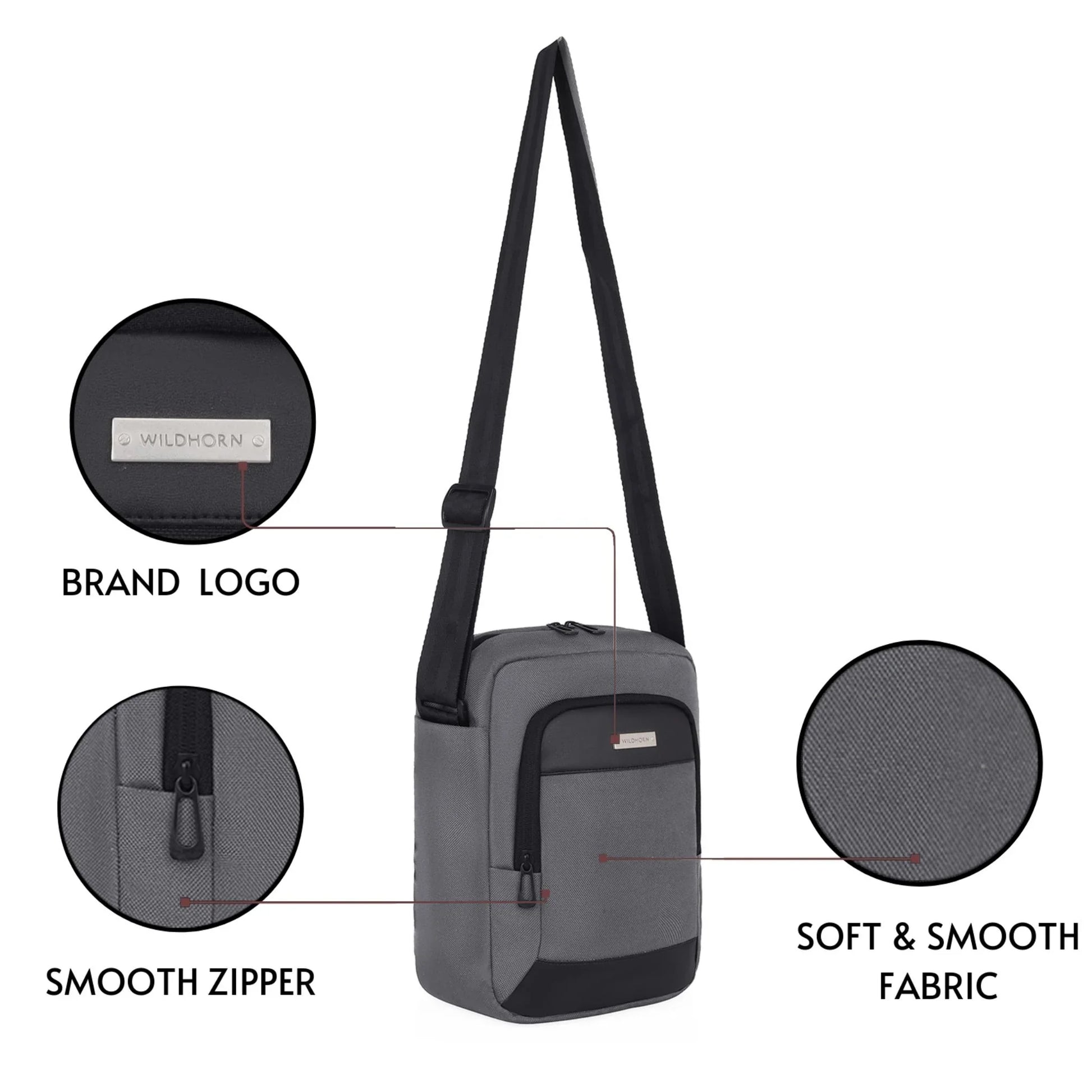 WEST COAST Crossbody Shoulder Chest Bag for Men & Women - WILDHORN