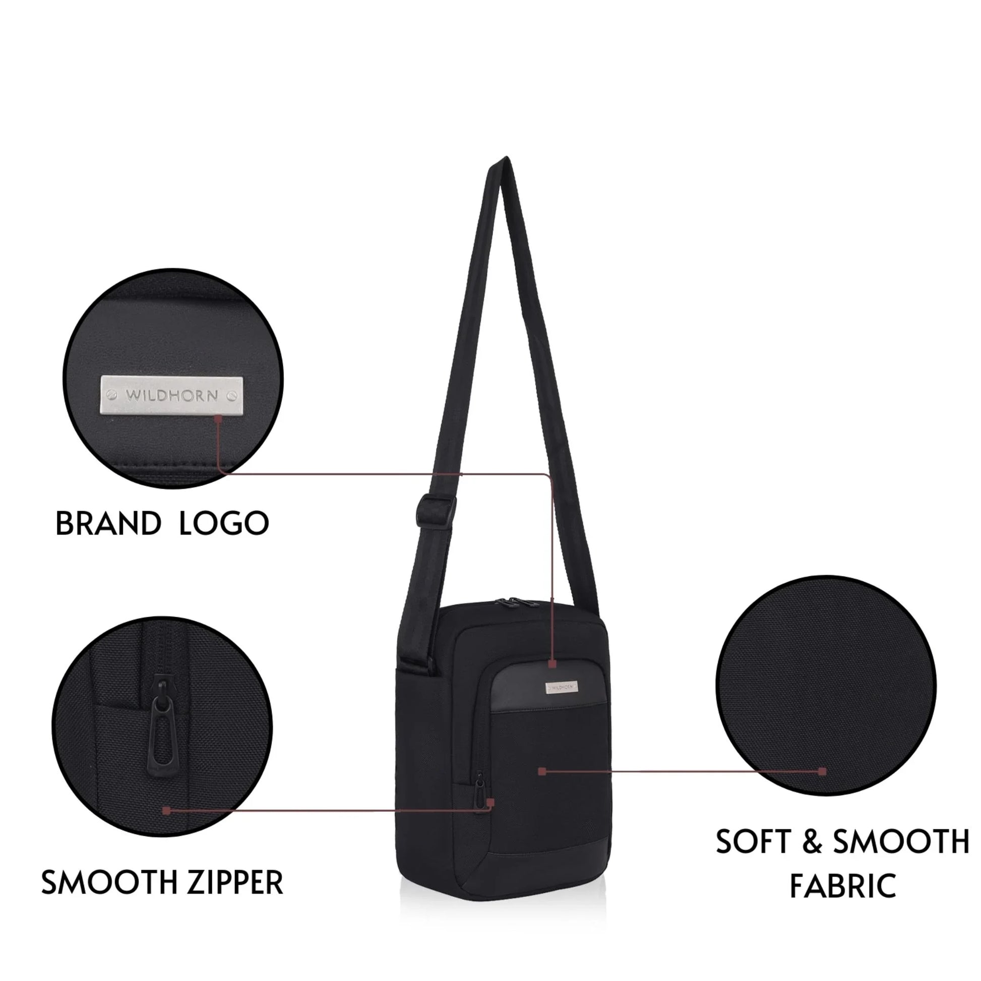 WEST COAST Crossbody Shoulder Chest Bag for Men & Women - WILDHORN