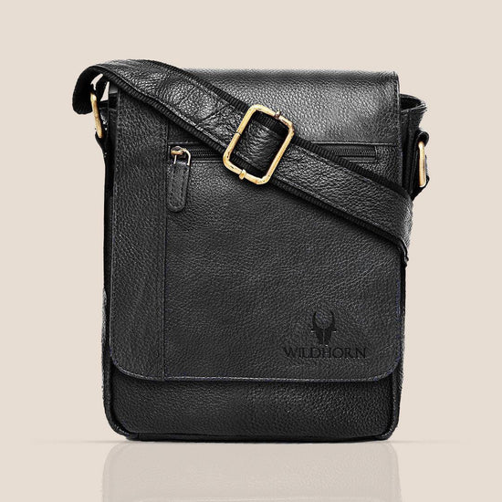WHITEFIELD Leather Sling Bag for Men - WILDHORN