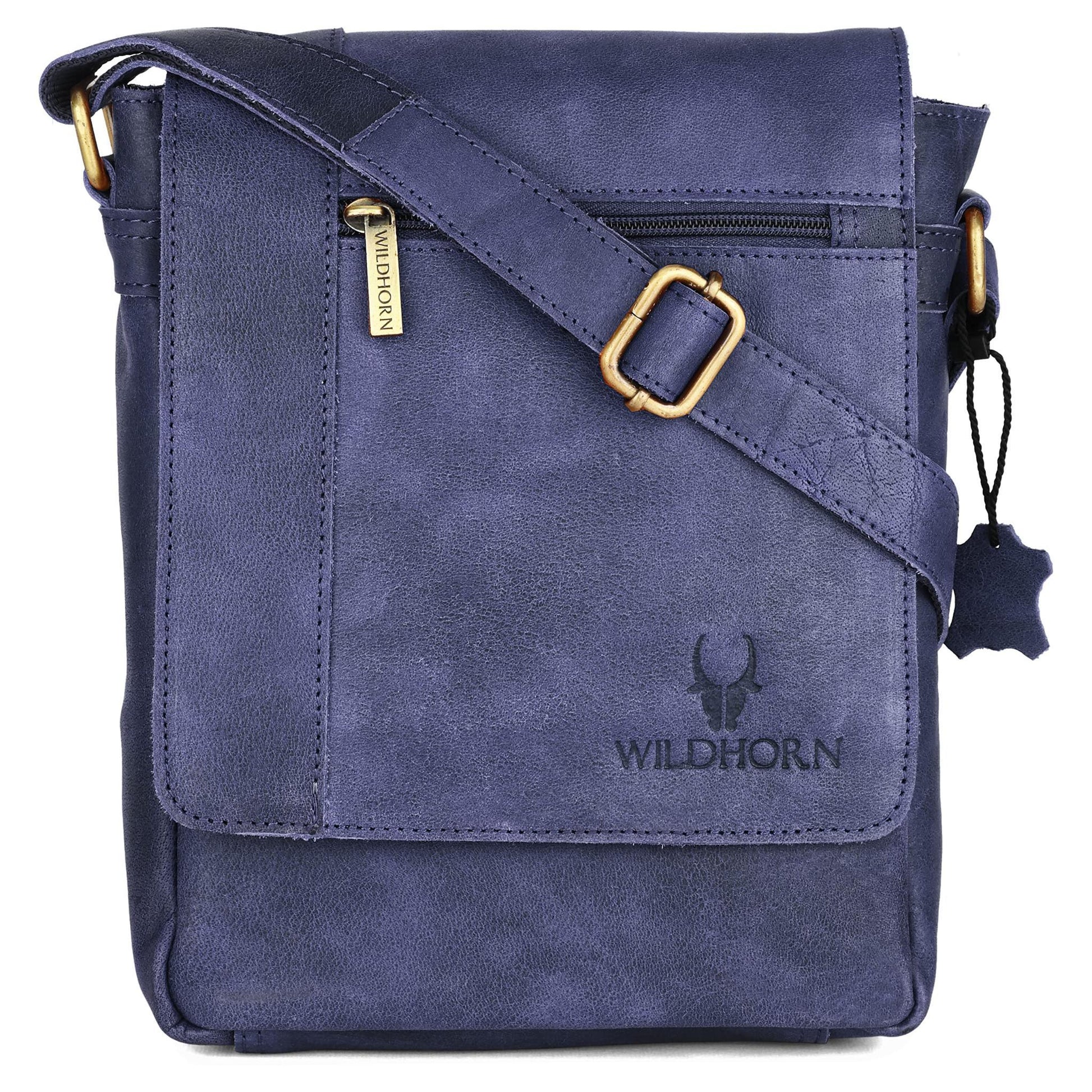 WHITEFIELD Leather Sling Bag for Men - WILDHORN
