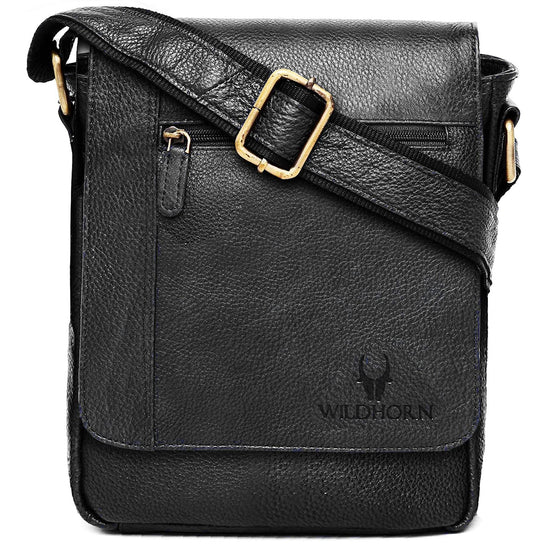 WHITEFIELD Leather Sling Bag for Men - WILDHORN