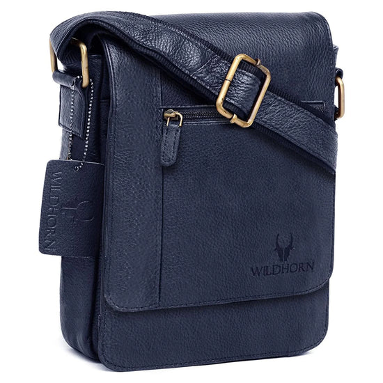 WHITEFIELD Leather Sling Bag for Men - WILDHORN