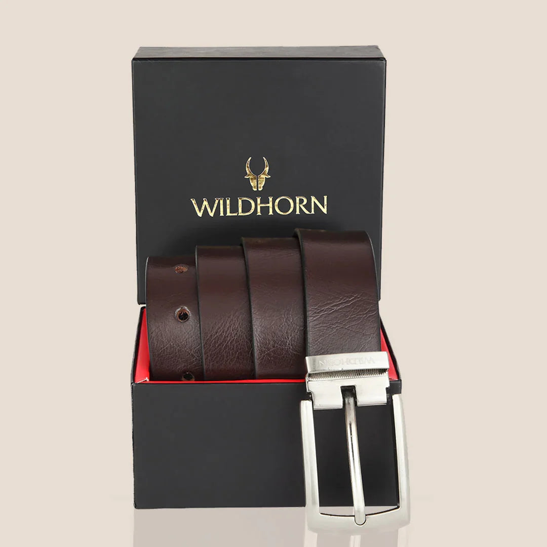 WILDHORN Formal Leather Belt for Men - WILDHORN