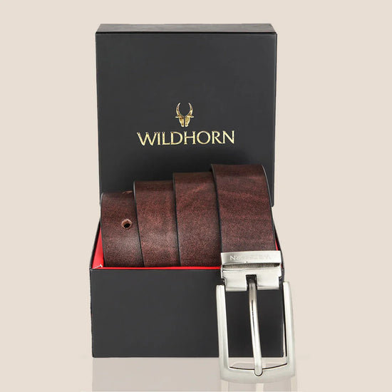 WILDHORN Formal Leather Belt for Men - WILDHORN