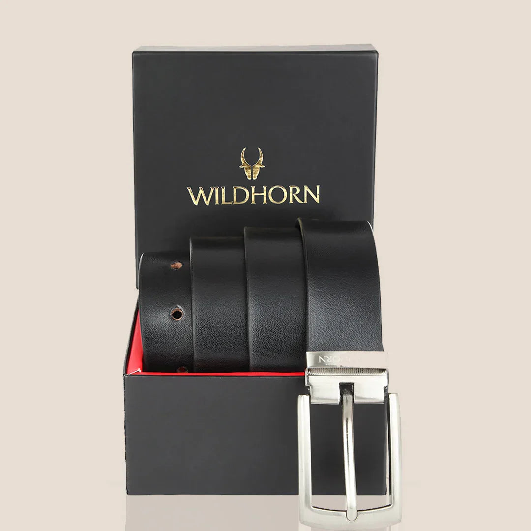 WILDHORN Formal Leather Belt for Men - WILDHORN