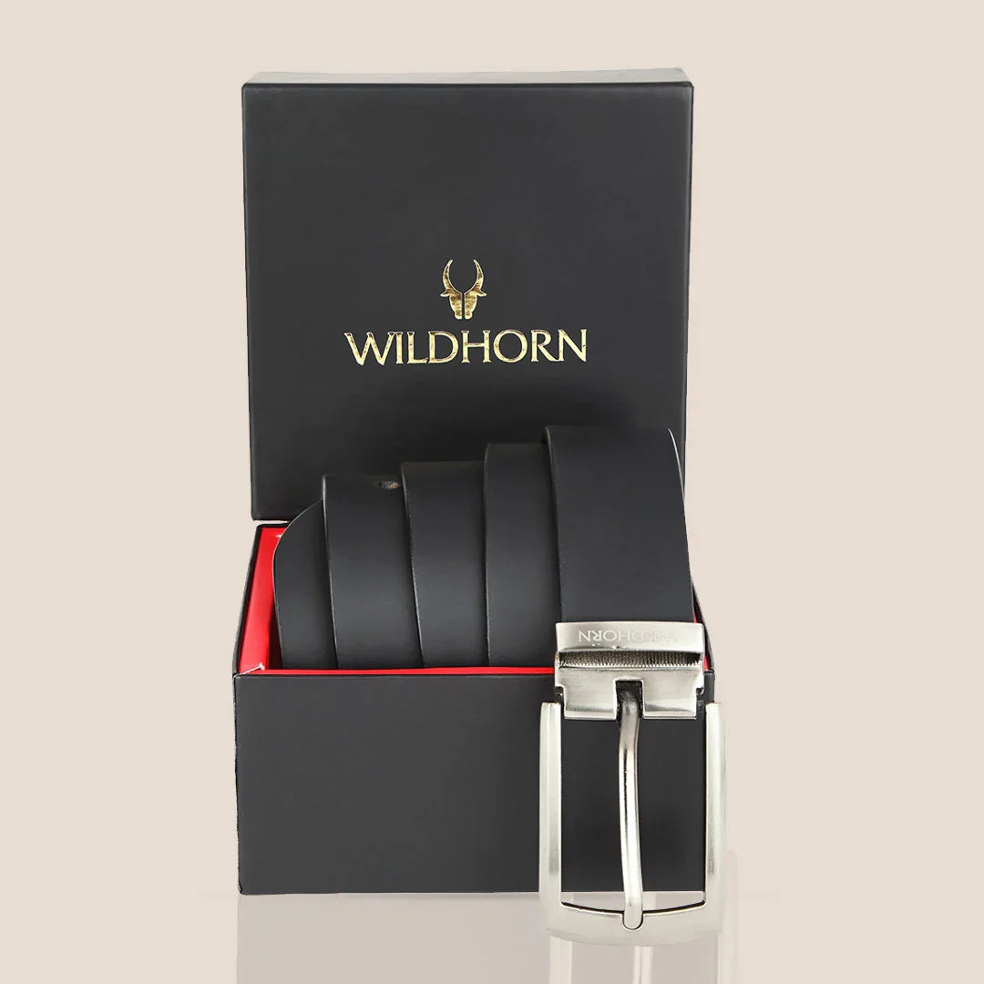 WILDHORN Formal Leather Belt for Men - WILDHORN