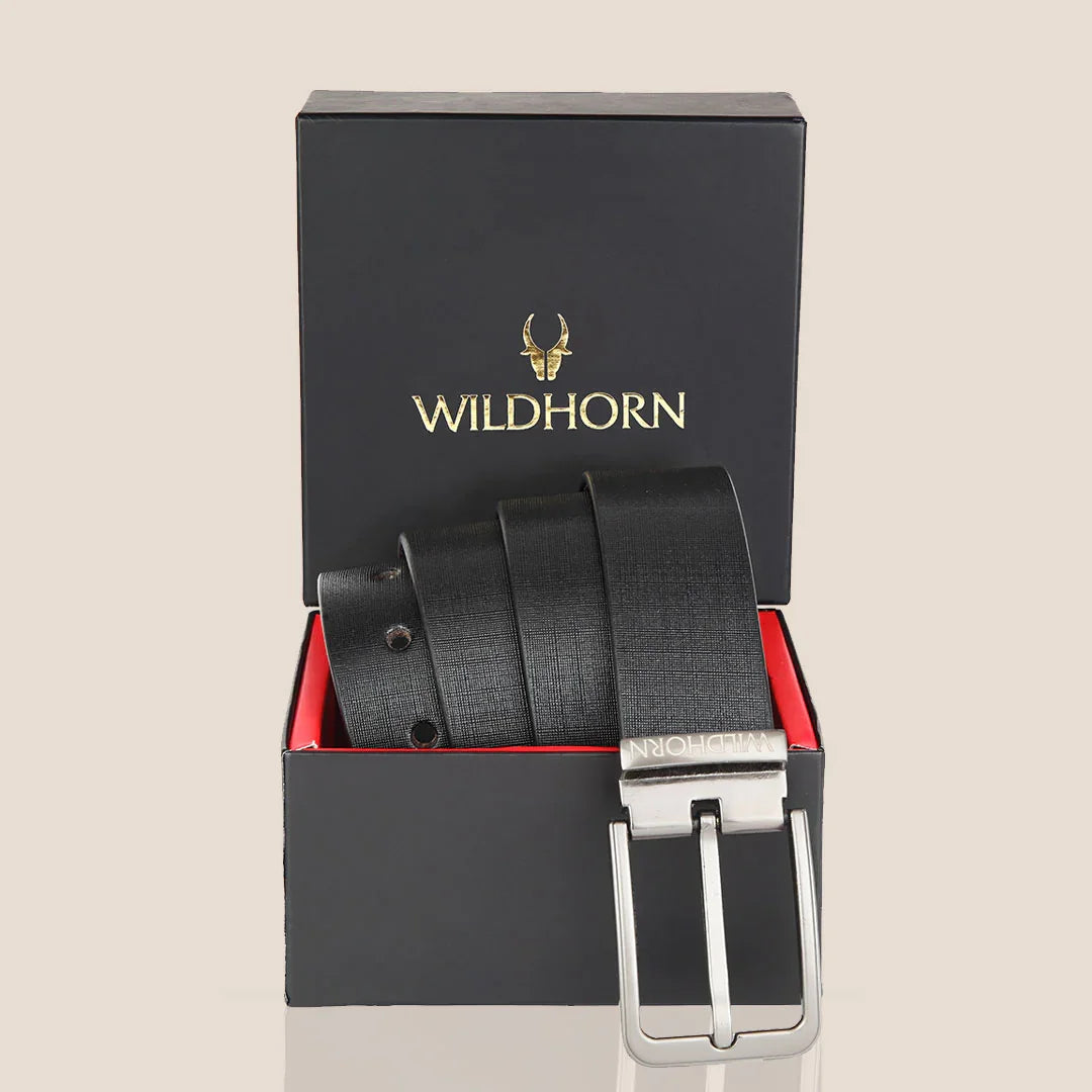 WILDHORN Formal Leather Belt for Men - WILDHORN