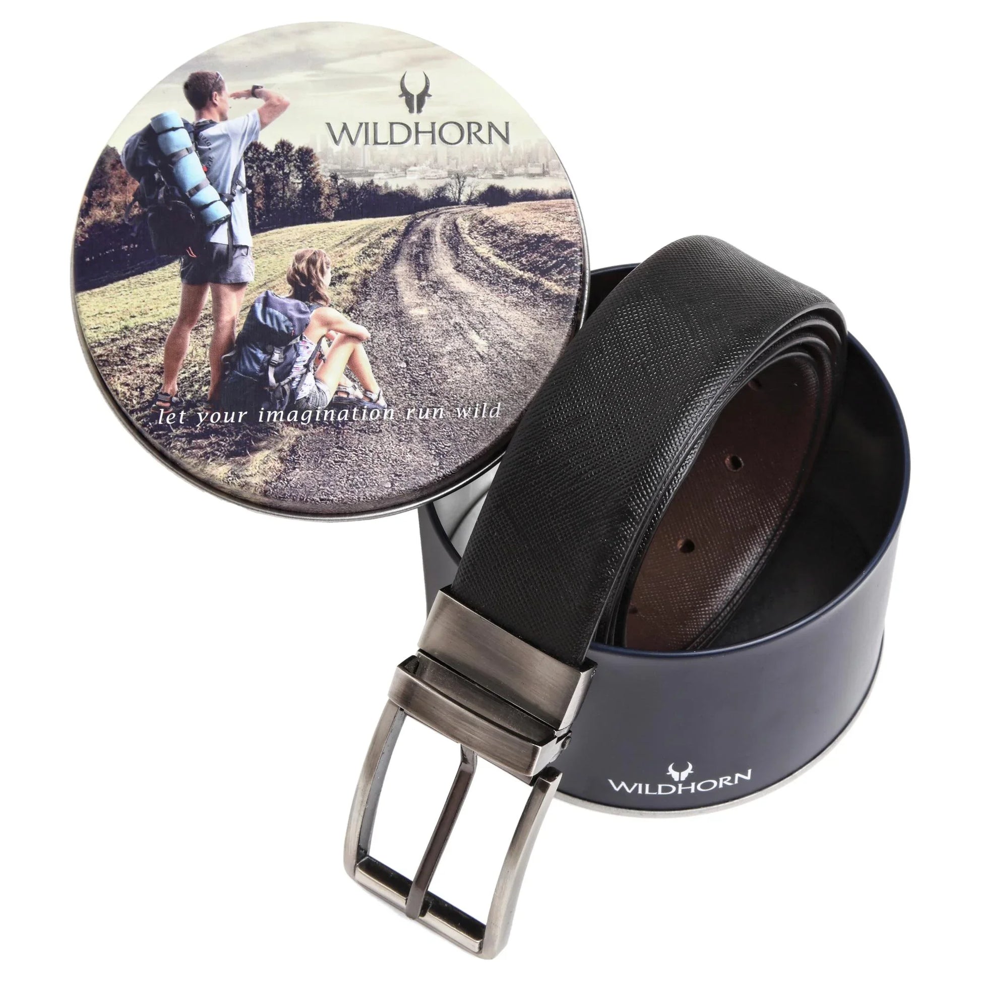 WILDHORN Premium Reversbile Leather Belt for Men - WILDHORN