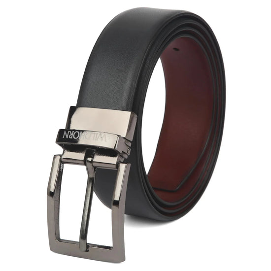 WILDHORN Premium Reversible Leather Belt for Men - WILDHORN