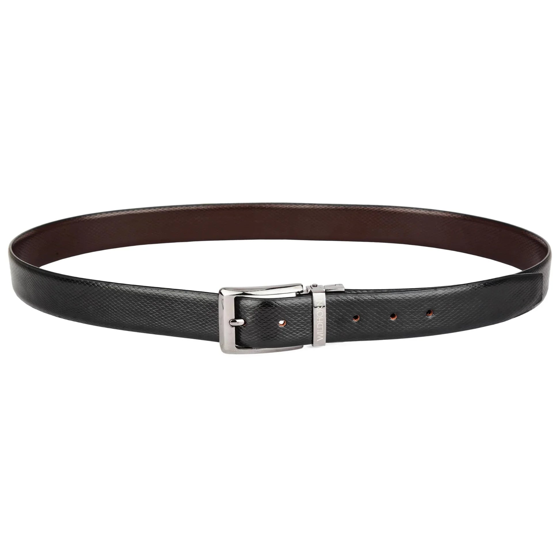 WILDHORN Premium Reversible Leather Belt for Men - WILDHORN