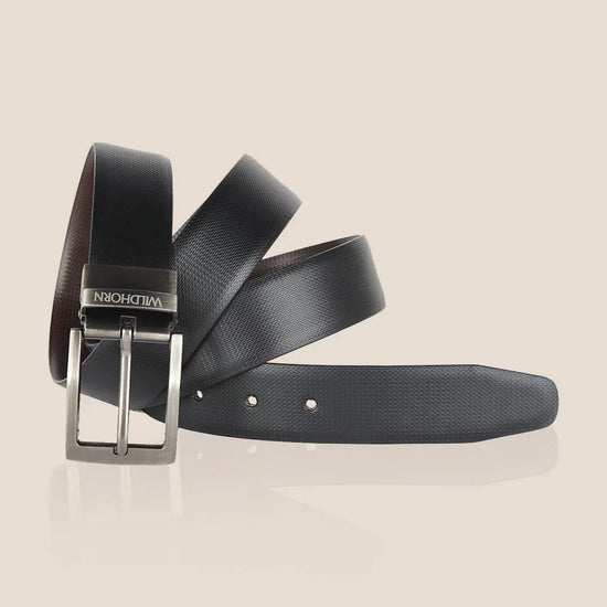 WILDHORN Premium Reversible Leather Belt for Men - WILDHORN