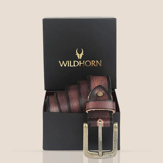 WILDHORN Top Quality Premium Leather Belt for Men - WILDHORN