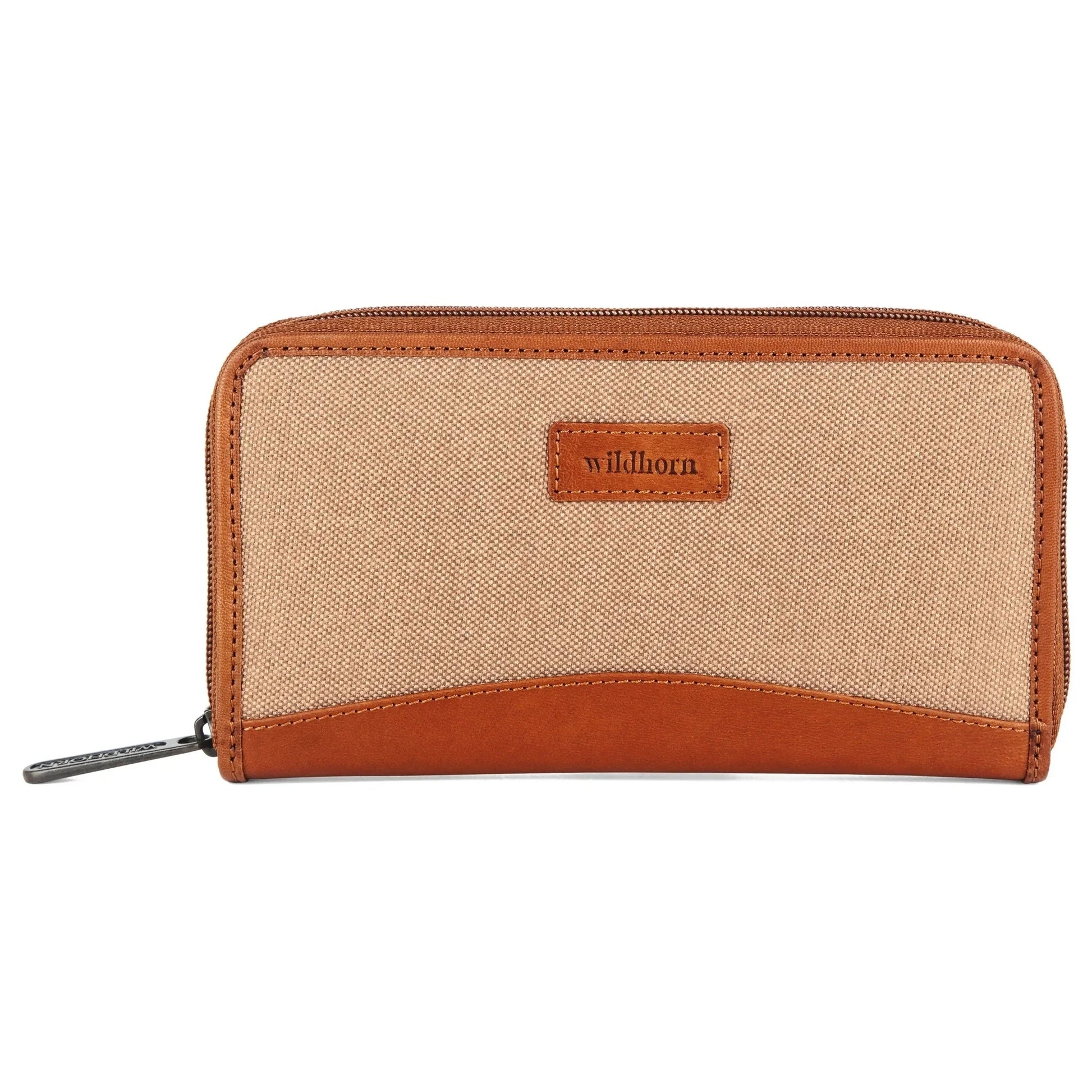WildHorn Women's Canvas Wallet Clutch - Stylish, Spacious I Zip Around Wallet for Travel, Holds Cards, Phone, Cash. - WILDHORN